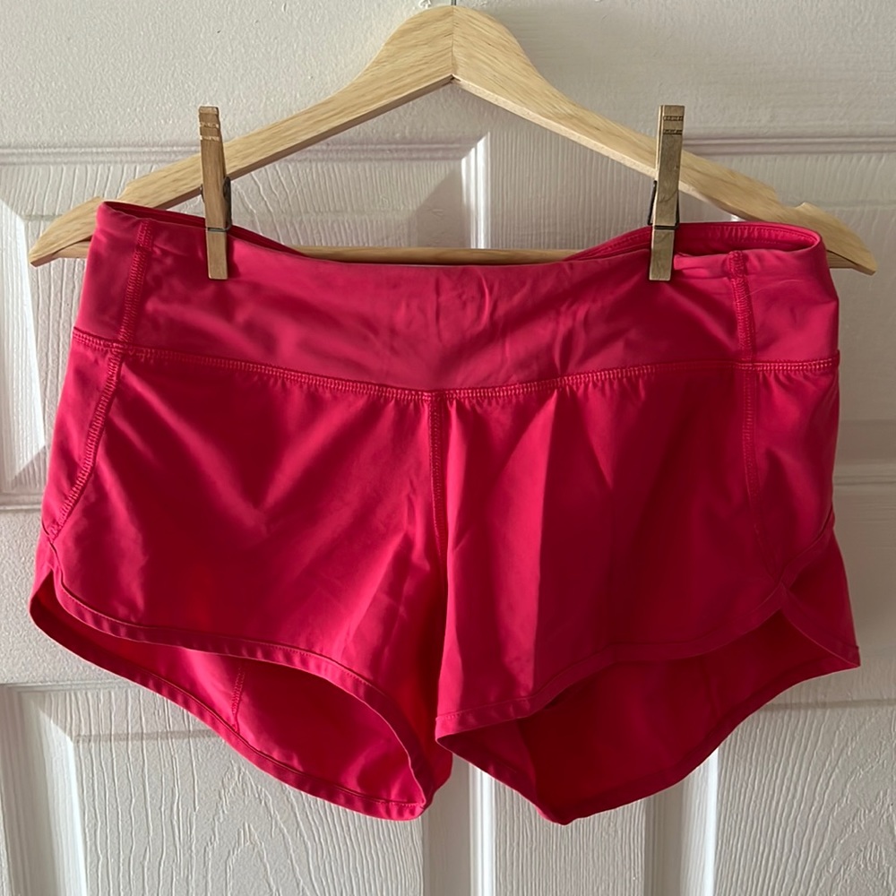 Lululemon Shorts Speed Up Low Rise Running Shorts Barbie Pink